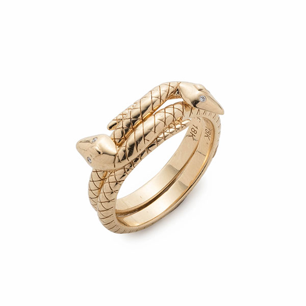 Foundrae Snake Bookends stacking rings