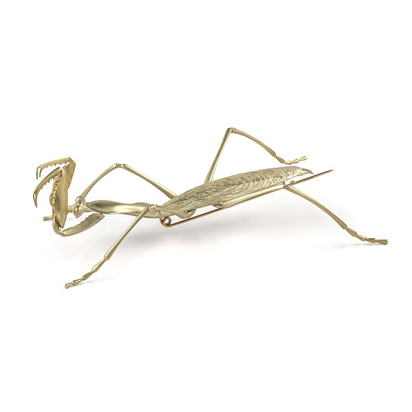 Gabriella Kiss praying mantis brooch