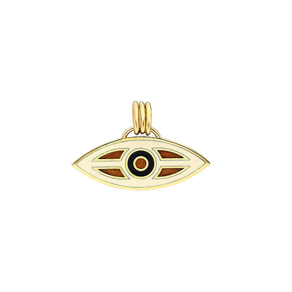 ITA Macu Caribbean evil eye gold pendant