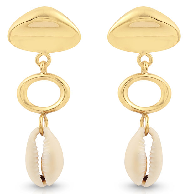 Jam and Rico kingston cowrie earrings