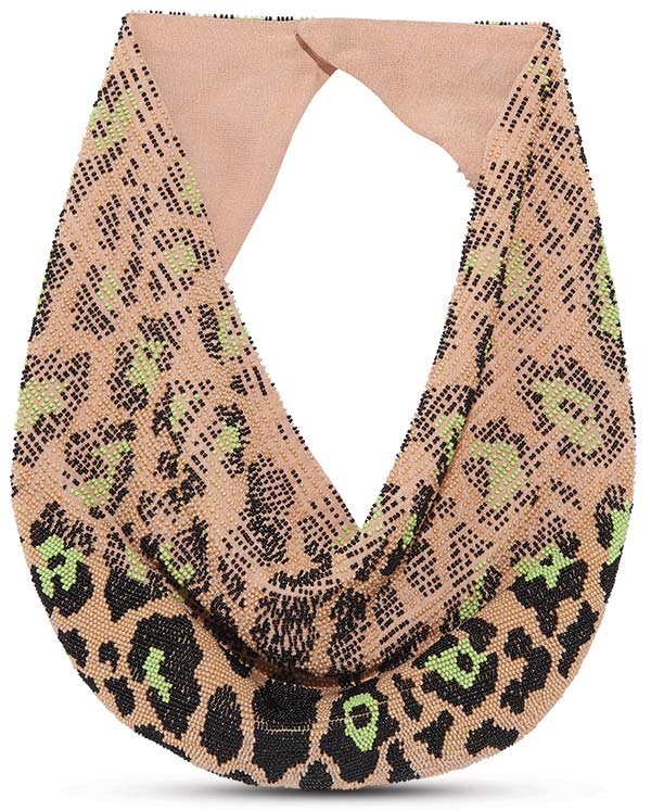 Mignonne Gavigan leopard scarf necklace