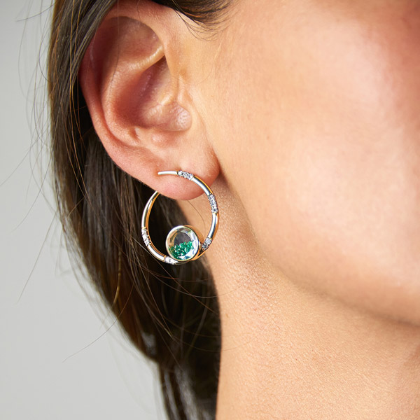 Moritz Glik Caracol shaker earrings