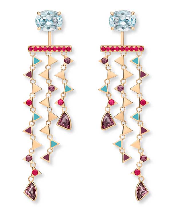 Nouvel Heritage aquamarine Kiss earrings