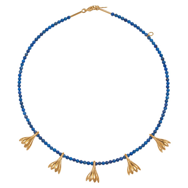 Pamela Love Anemone lapis necklace