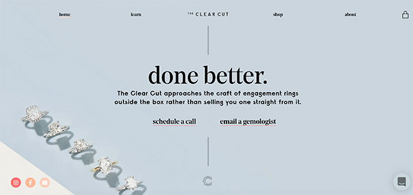 The ClearCut homepage