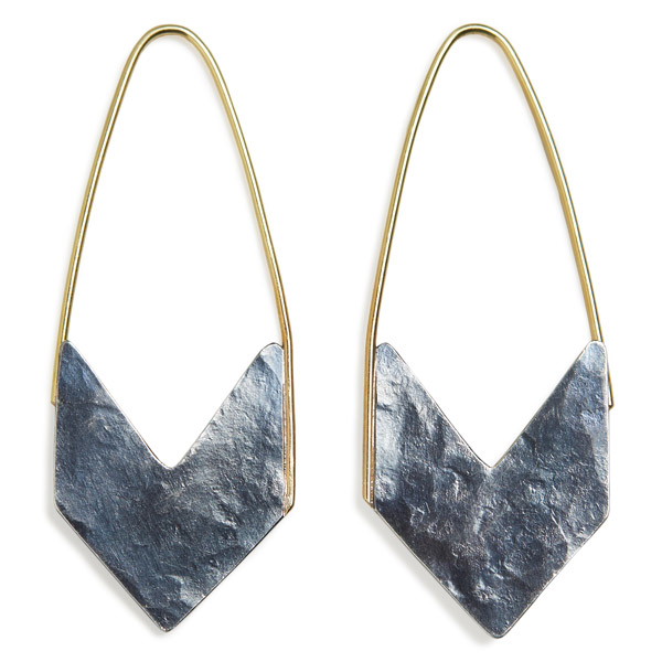 Erin DeLuca Arrow hoop earrings