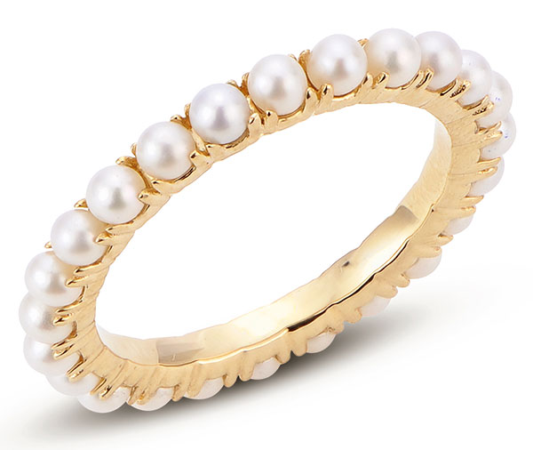 Imperial pearls for eternity freshwater ring