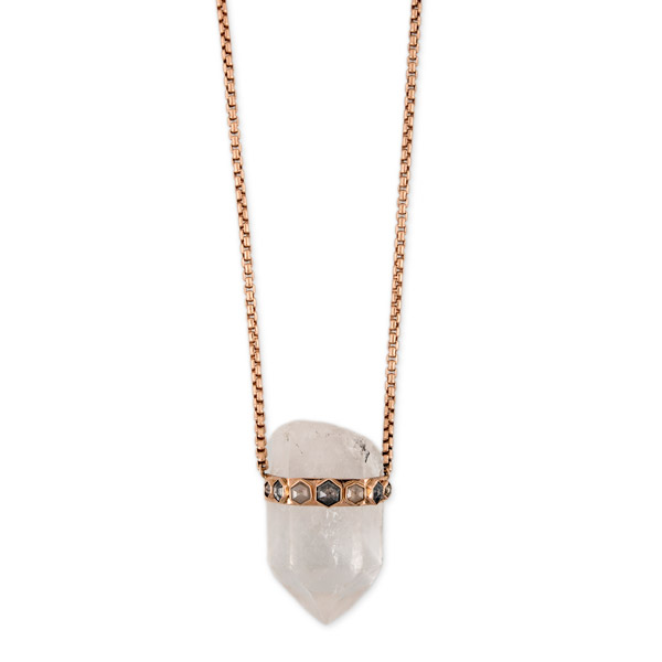 Jacquie Aiche quartz crystal necklace