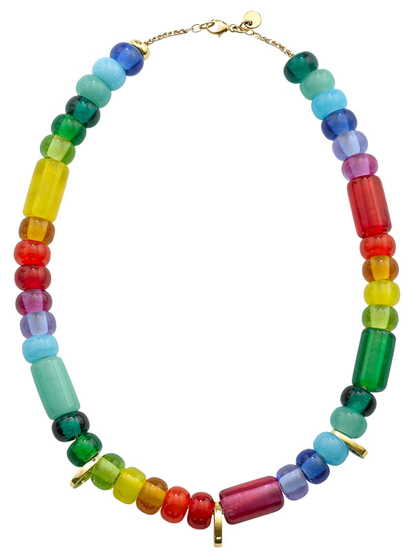 Robinson Pelham arcadia bead rainbow necklace
