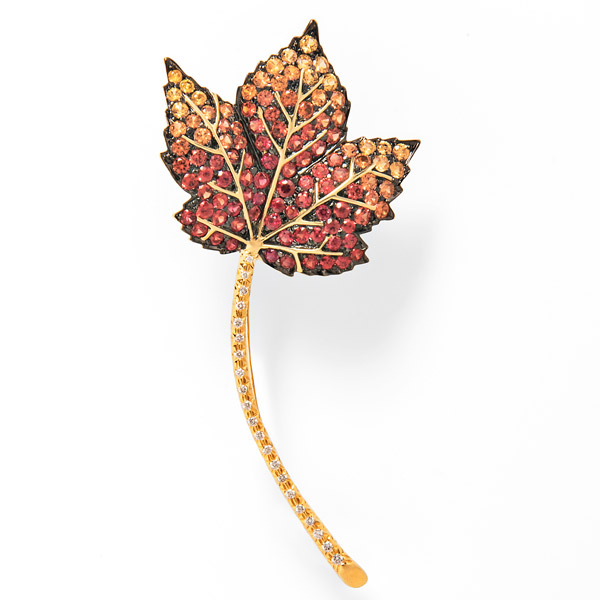 Tiina Smith leaf brooch