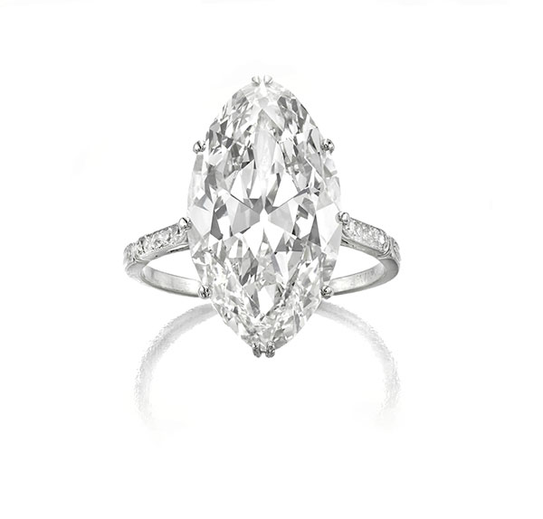 Van Cleef & Arpels navette diamond ring at Siegelson