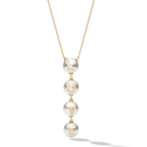 WRosado love pearl pendant
