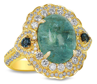 Yael oval paraiba ring