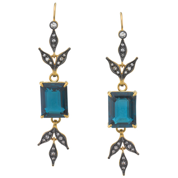 Cathy Waterman topaz earrings