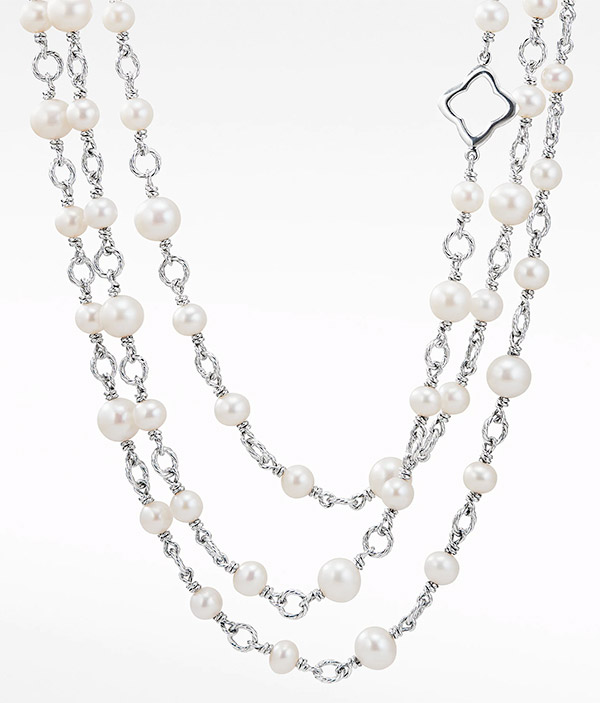 David Yurman bijoux pearl chain