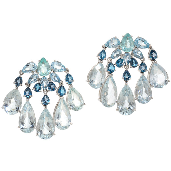 Graziela blue topaz earrings