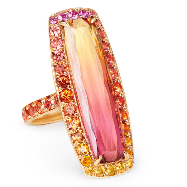 Katherine Jetter bicolor topaz ring