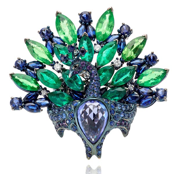 Lydia Courteille Peacock ring