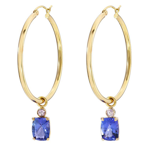 Dru Jewelry tanzanite earrings