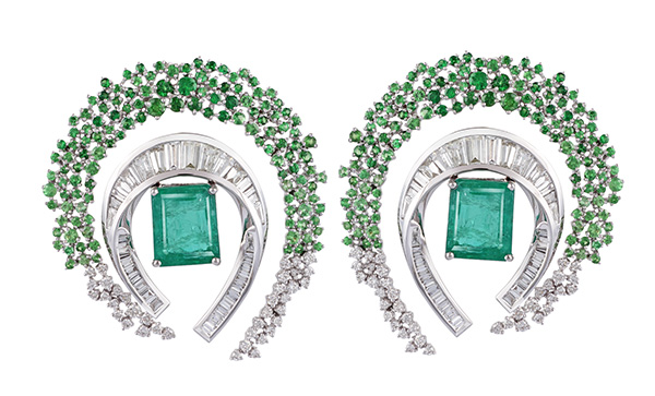 Ananya emerald earrings