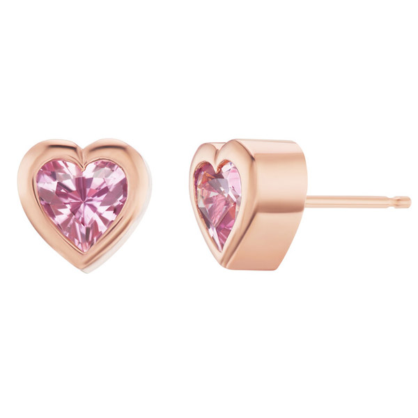 Emily P Wheeler heart stud earrings