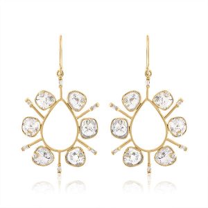 Loriann Reflections slice earrings