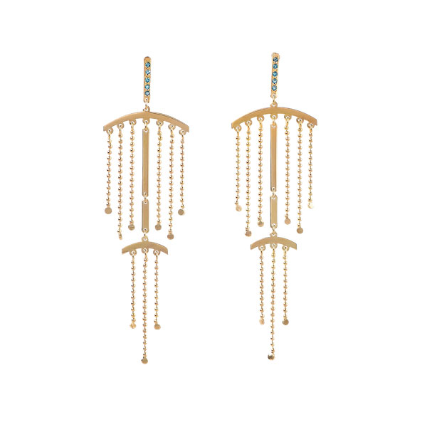 Maria Kotsoni fringe earrings