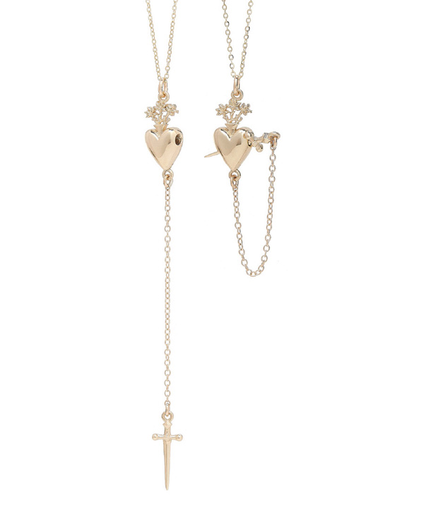 Talon Sacred Heart Drop necklace