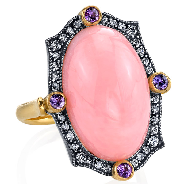 Arman Sarkisyan pink opal ring