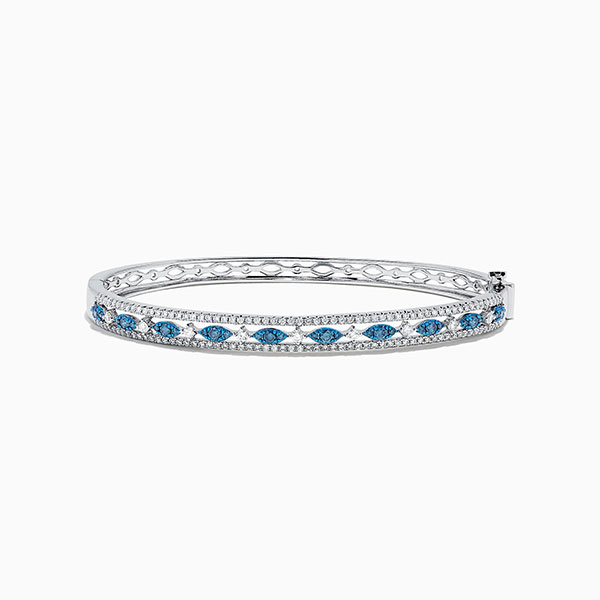 Effy Jewelry white and blue diamond bracelet