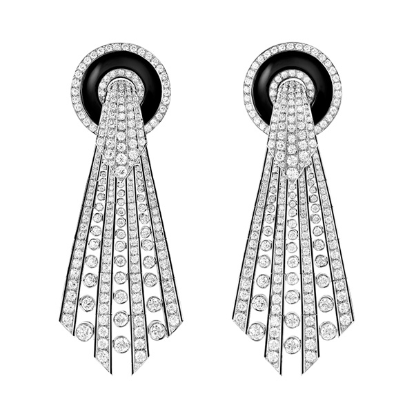 Lavallière Diamants pendant earrings