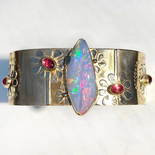 Jen Volkodav opal cuff bracelet