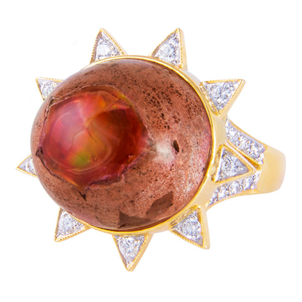 M Spalten opal burst ring