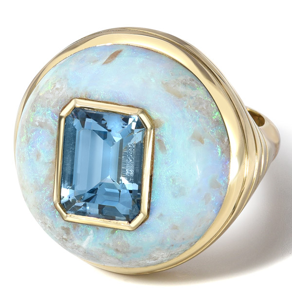 Retrouvai opal Lollipop ring