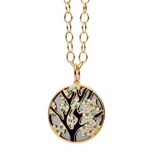 Syna Cherry Blossom pendant silver