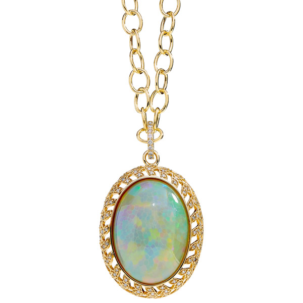 Syna Jewels Mogul opal pendant