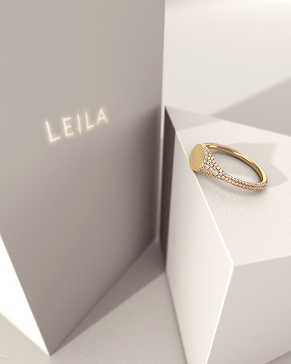 The Rayy Dot Snow Leila ring