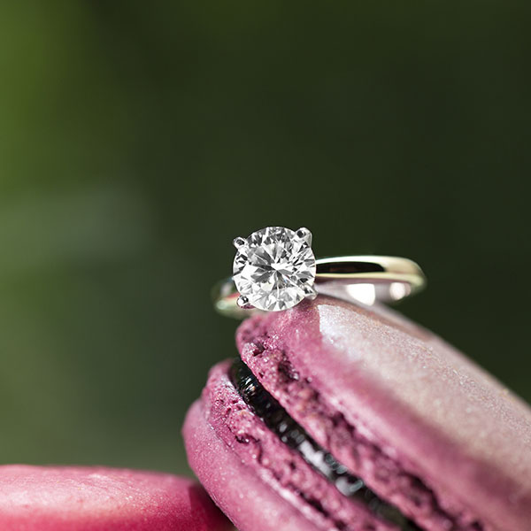 WD Diamonds lab-grown solitaire ring