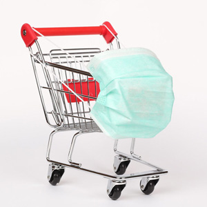 mask shopping cart