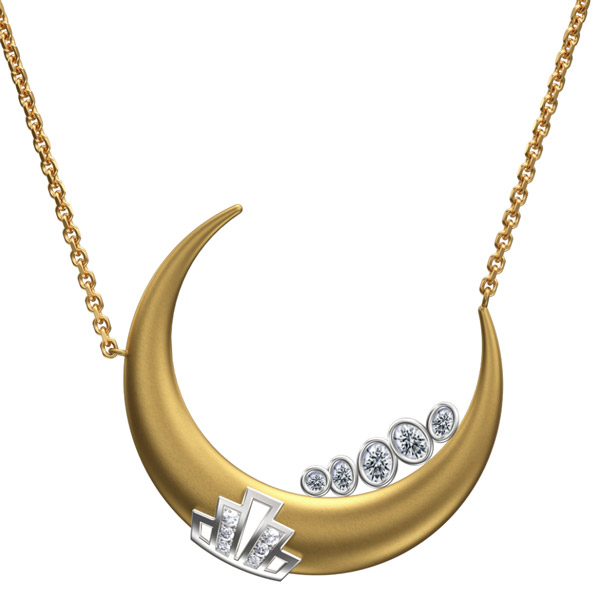 Jessie VE Fam on the Moon necklace