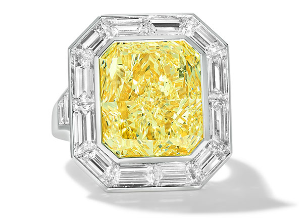 Le Vian platinum yellow diamond ring