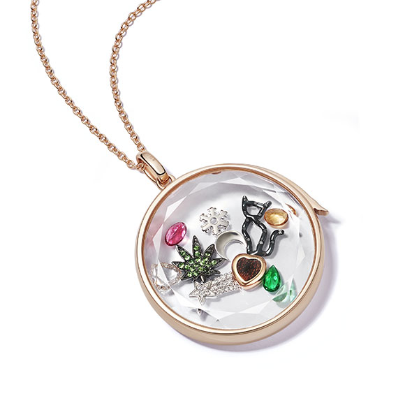 Loquet rose gold locket