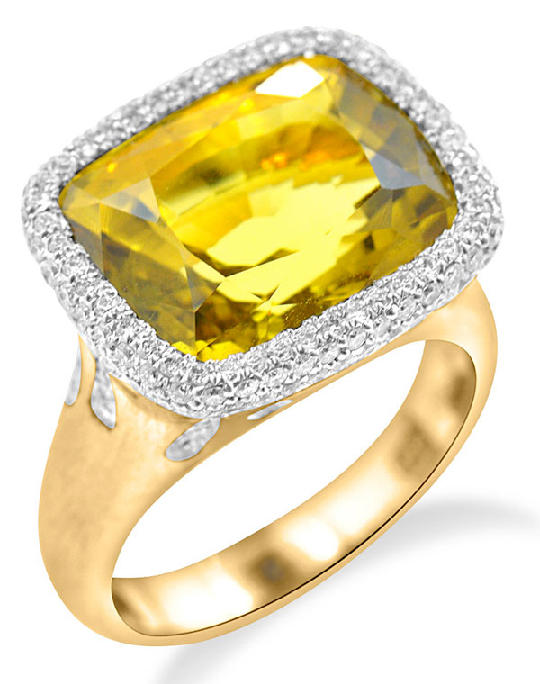 Ricardo Basta yellow beryl ring