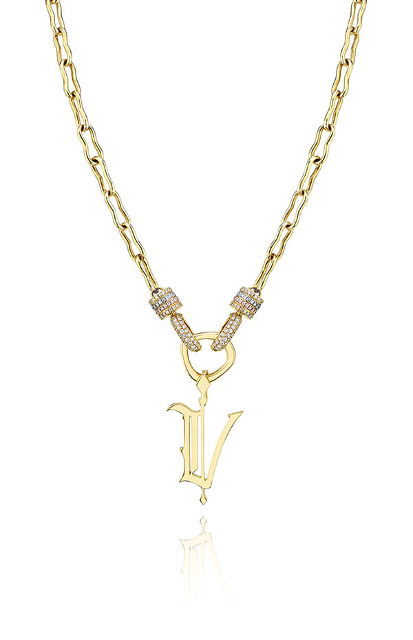 Rosa Van Parys Jewelry V pendant