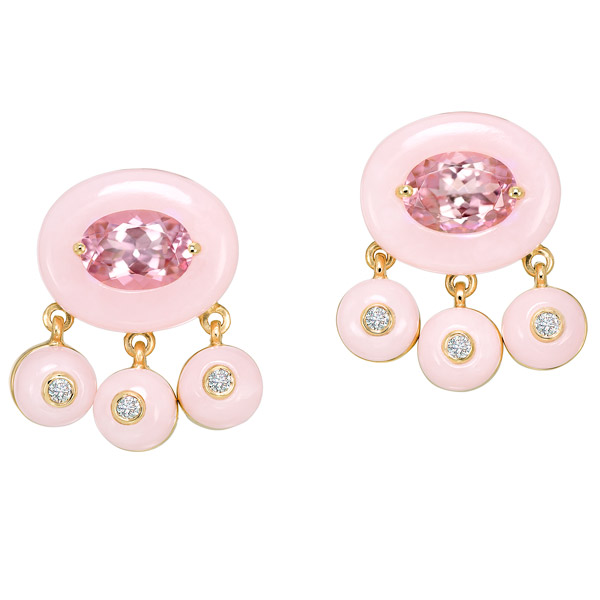 Sauer Boto cor de Rosa earrings