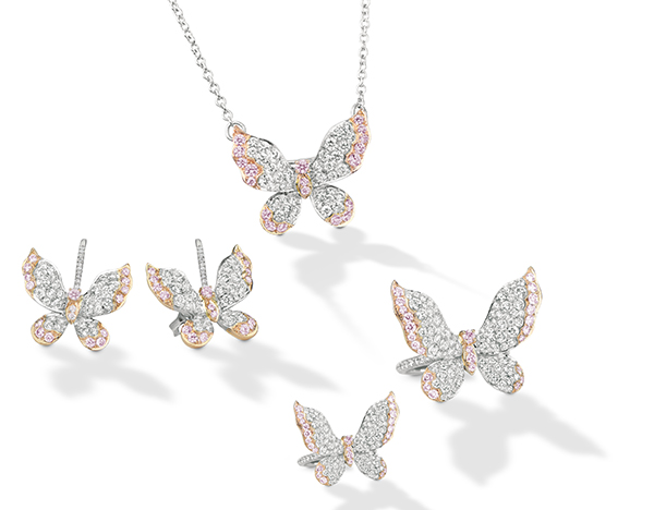 Scott West Twilight collection argyle butterfly jewelry