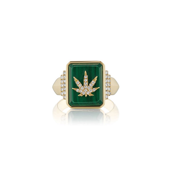 Sorellina cannabis signet ring