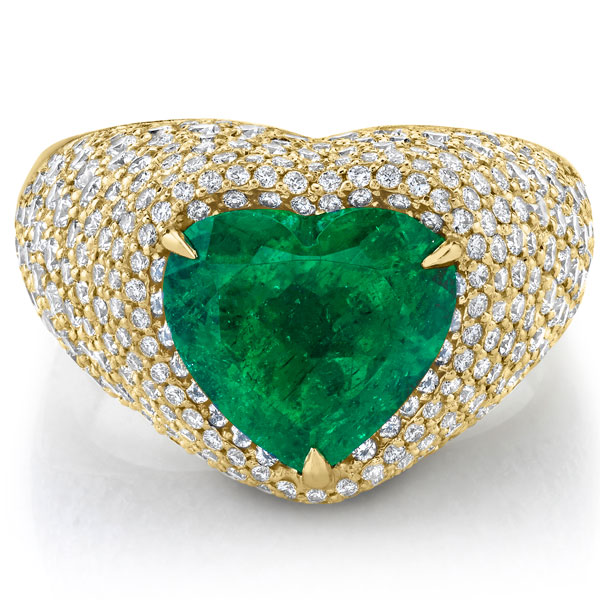 Anita Ko emerald heart ring