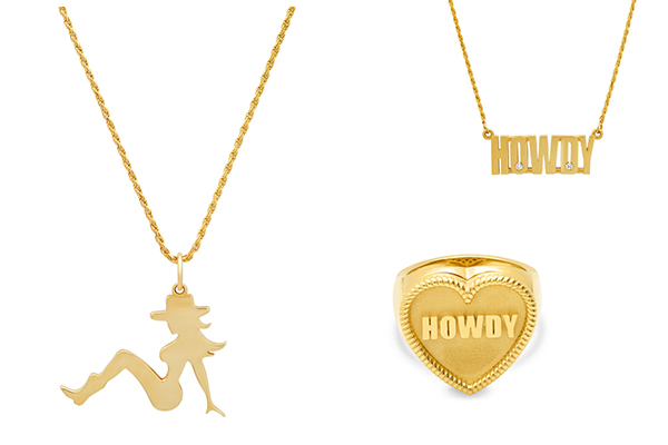 Established howdy ring and necklace