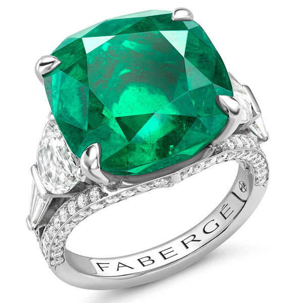 Faberge emerald ring